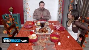 This Thanksgiving, Stuff Your Stepdaughter's Wet Pussy Like a Turkey