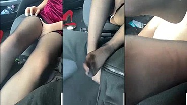 HD OUTDOOR CAR FOOTJOB & CUM (ROLEPLAY- PASSAGGIO IN AUTO CON FOOTJOB & CUM) ALL'APERTO IN MACCHINA