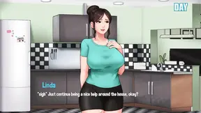 Step mom Linda's dirty secret with stepson Irvin in the kitchen