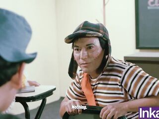 The morbid neighborhood of Chibolo eighteen ends in an fuckfest during Don Mamón's class - LOST CHAPTER.