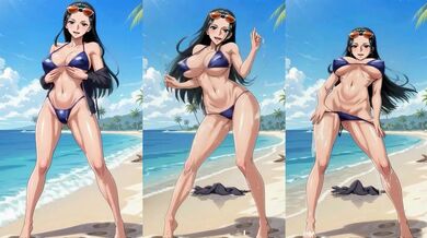 Nico Robin Sexy Fance Fitness Beach