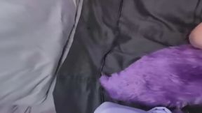 Seductive werewolf Emma Rosie licks and straddles in the full moon light