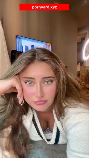 Webcam teen amateur reaction