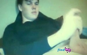 chubby young guy with huge  cock on cam
