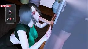 Cheating wife Bigtits Overload in Render Mode - 3D Animation