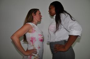 Olivia Vs Lady V - Sales Girl Showdown