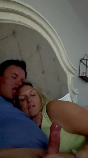 MILF Stepmom shares a bed with her young Cub!