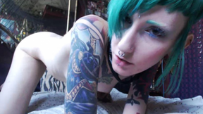 Teal Hair and Leggings Strip