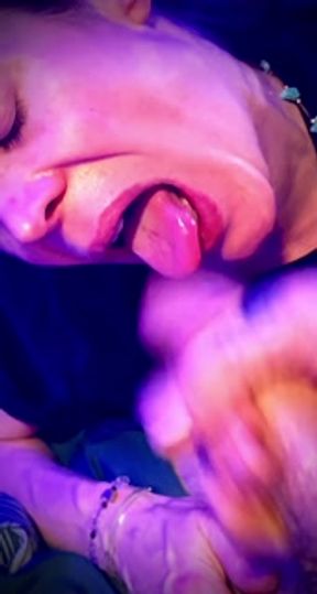 Brunette sucks her roommate and swallows all his cum! 100% Amateur / Cassandra_bcbg