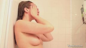 Wet Shower Finger Masturbation Fetish Solo with Nichole