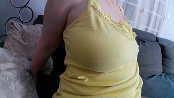 My step sister&#039_s big natural tits and big ass in this young thong.