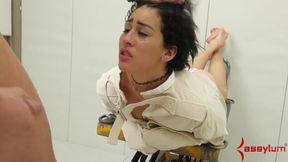 Deep anal fucking in bondage
