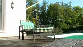 Ass fuck on the pool for the hot and sexy blonde MILF