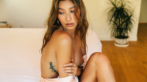 Huge tits petite Latin sexy girl exposes nude figure in the bathtub