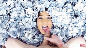 ”Sensual sex with an amazingly mesmerizing all-natural babe”