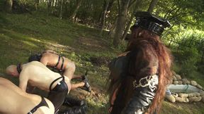 Sexy Latina Domina Punishing Male Sex Slaves