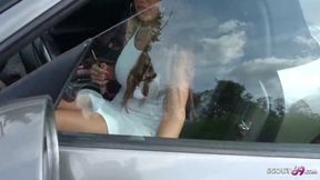 GERMAN SCOUT - Saggy Tits Teen Sarah from Germany Talk to Anal Fuck at Street Casting