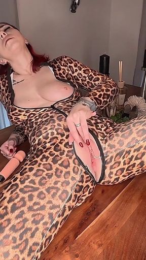 Black Latex Catsuit and Sky-high Patent Heels