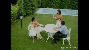 Carmen and Sandra Have an Anal Gaping Adventure Outside