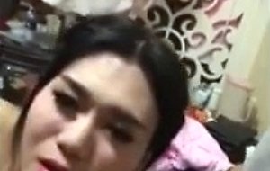 Two ladyboys and their sub