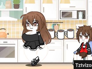 Hunk masturbates during the time that thinking about his massive dream (Gacha Club)