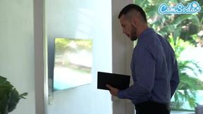 Milf Wife Busted Masturbating Gets Her Pussy Pounded And Fucked Hard By Realtor