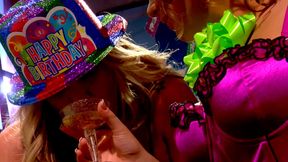 Birthday party turns into pussy fest party