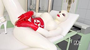 Latex Sex Goddesss Self-spanking And Masturbation Solo With Latex Lucy