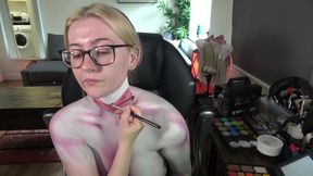 POV: Kitty Body-paint Fuck Experience