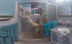 Blonde Fucks in the Shower