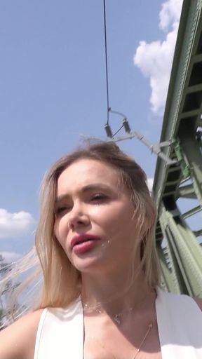 Captivating moment from &quot;GERMAN SCOUT - MODEL VERENA MAXIMA PICKED UP FOR SEX&quot;