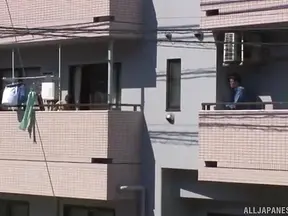 Curvy Japanese Neighbor Titfucks Him Before Riding His Thick Cock