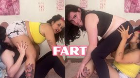 Lesbian Girls Face Farting on Each Other's Faces