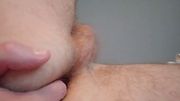 Fingering my tight hairy smelly arse