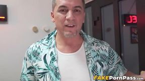 Nosy Concierge Steve Q turns the lesbians Zuzu Sweet and Musa Martina straight