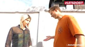 Clever German Blonde Gets Caught Up in a Surprising Encounter at the Doctor's Office - Must See!