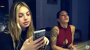 Busty Latina HOT MOM swallows thick tool under the table