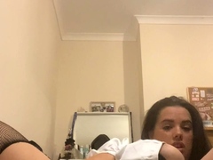 Big boobs milf masturbates with her dildo