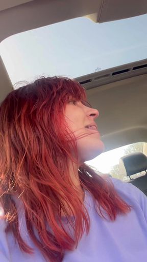 Licking Feet, Hard Face Slapping While Driving