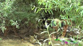 Cruising and Sex on the Beach. Elena De La Vega Has Sex with a Stranger in Public on Fakings