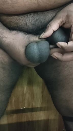 Gay Play with Own Balls Hardcore
