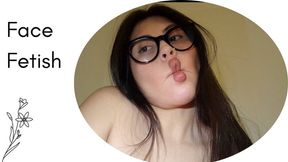 Making facial expressions and laughing at my faces