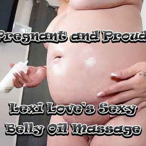 Pregnant and Proud: Lexi Love&#039;s Sexy Belly Oil Massage