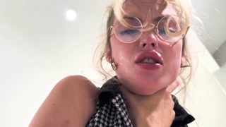 Hot Blonde, Lilly Bell, takes a study break for a Hard Fuck