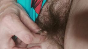 Playing with the Hair on My Pussy