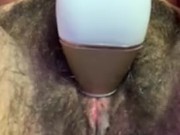 Clenching Orgasm from Sucking Vibrator
