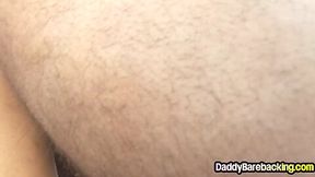 Skinny navy twink barebacked by DILF outdoor till cumshot