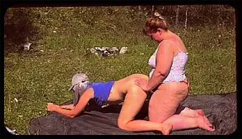Curvy Lesbians Strapon Fun Outdoors | Wild Lesbian Session exclusive content