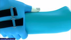 Cute MLP Futanari Pony Gives Lollipop blowjob With Blue Vinyl Outfit
