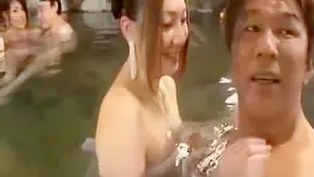 Hot Spring Lovemaking – Couple's Steaming Outdoor Swing Encounter